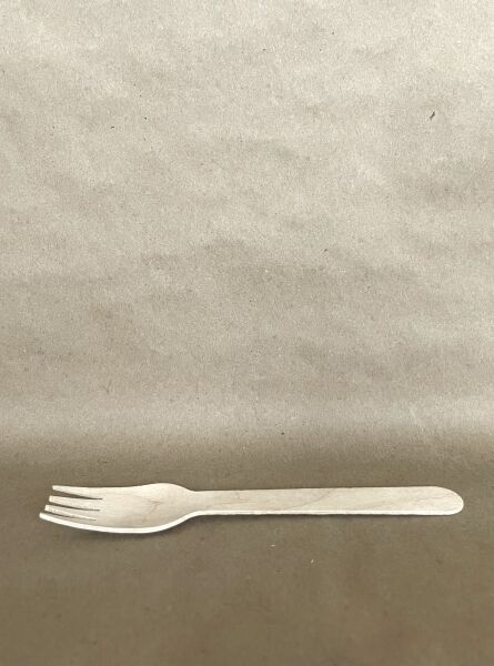 6" Birch Wood Fork 1000cs - Disposable Take Away Food Packaging - Canadian Distribution