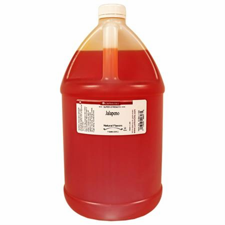 Large red bottle with a label on a white background