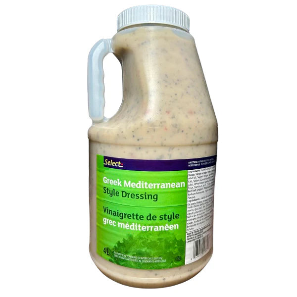 Greek Mediterranean Style Dressing - 2 x 4 LT - Foodservice Products By Select Canada