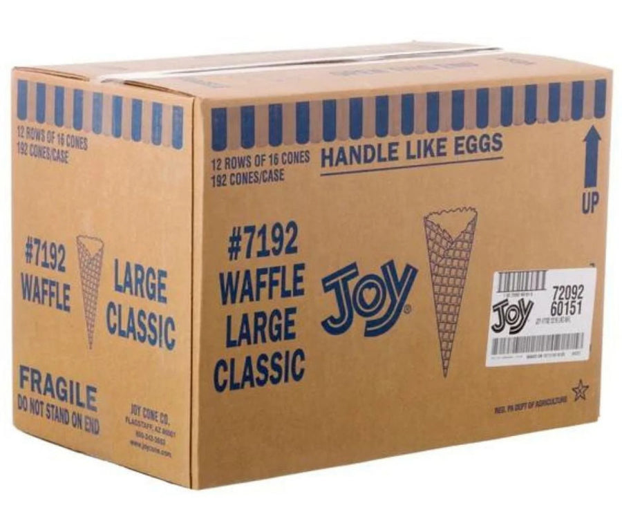 #7192 Joy Waffle Cone Large Classic For Distribution in Canada