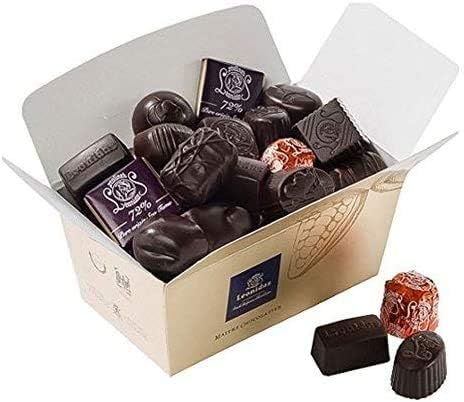 Canadian Distributor Leonidas Belgian Chocolates | (1 x 32pc 500g) | All Dark Chocolates in a Beautiful Gift Box | Imported fine Chocolate from Belgium | Canadian Distribution