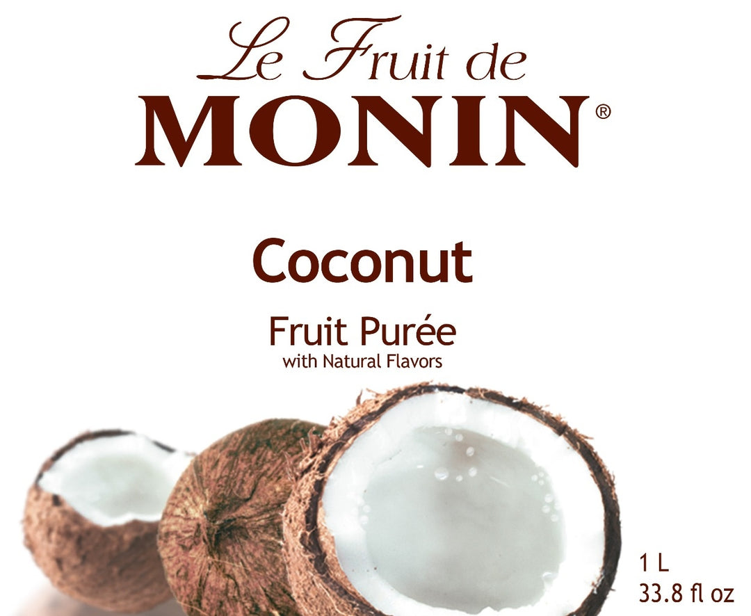Canada - Coconut Purée - Monin - Premium Fruit Purees - 1L Plastic Bottle