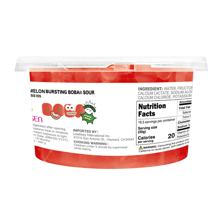 watermelon sour boba - fun foods canada is the distributor of Bossen