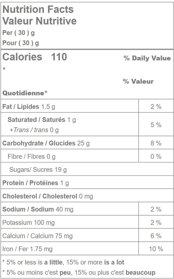 Waterbridge assorted mini licorice nutrition facts