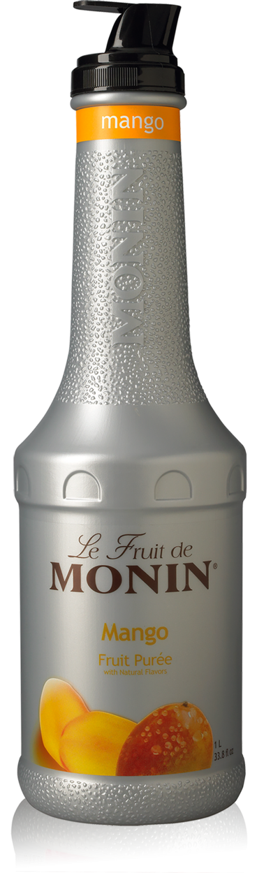 Mango Purée - Monin - Premium Fruit Purees - 1L Plastic Bottle