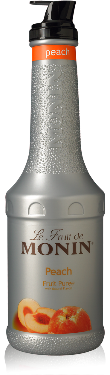 Peach Purée - Monin - Premium Fruit Purees - 1L Plastic Bottle