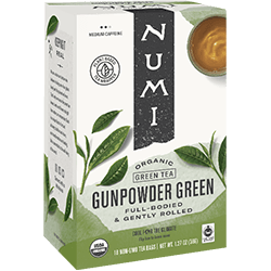 Numi - Gunpowder Green - Case of 108 Tea Bags | Certified Fairtrade Organic