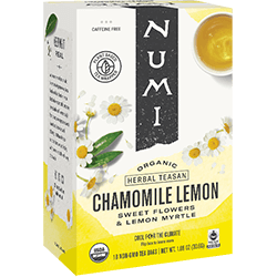 Numi - Chamomile Lemon - Case of 108 Tea Bags | Certified Fairtrade Organic - Caffeine-Free