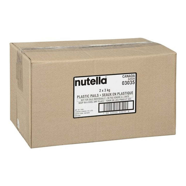 Nutella Bulk - Sold By The Case: 2 x 3KG Plastic Pails