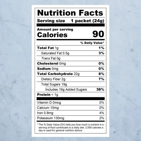 Nutritional Facts for Ghirardelli - Premium Double Chocolate Hot Cocoa Mix - 250 x 0.85oz - Canadian Distribution