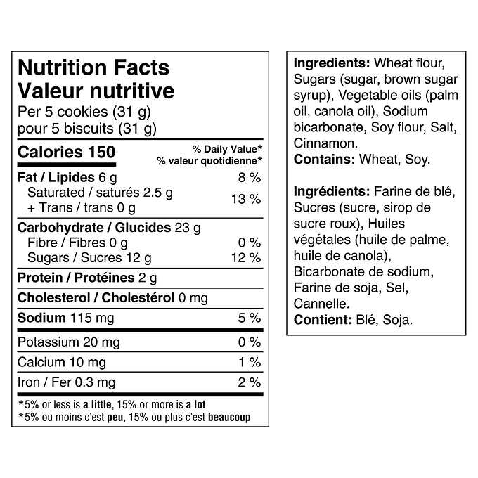 Nutritional Info and Ingredients - Lotus Biscoff® Biscuit Cookies | Individually Wrapped Cookies | 300 × 6.25g per case