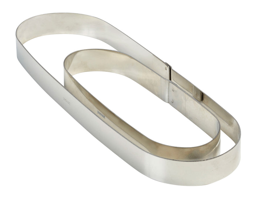 
 Pavoni® Stainless Steel Cake Ring - Oval Large