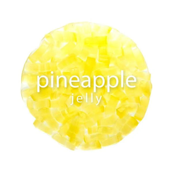 pineapple coconut jelly close up