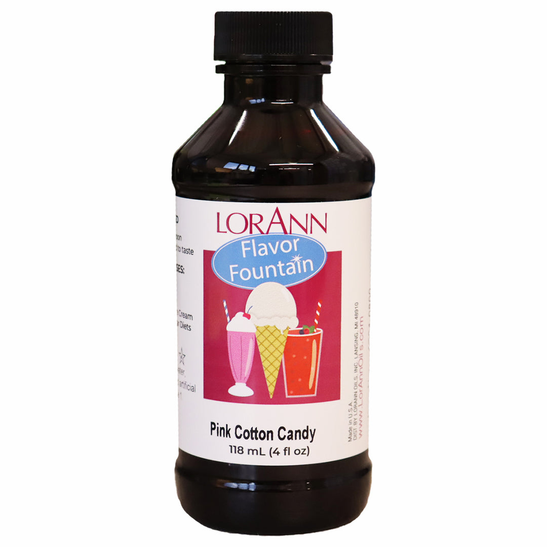 Pink Cotton Candy Flavor - 4 oz. - 32 oz. - Ice Cream and Beverage Flavors - LorAnn Oils - Canadian Distribution