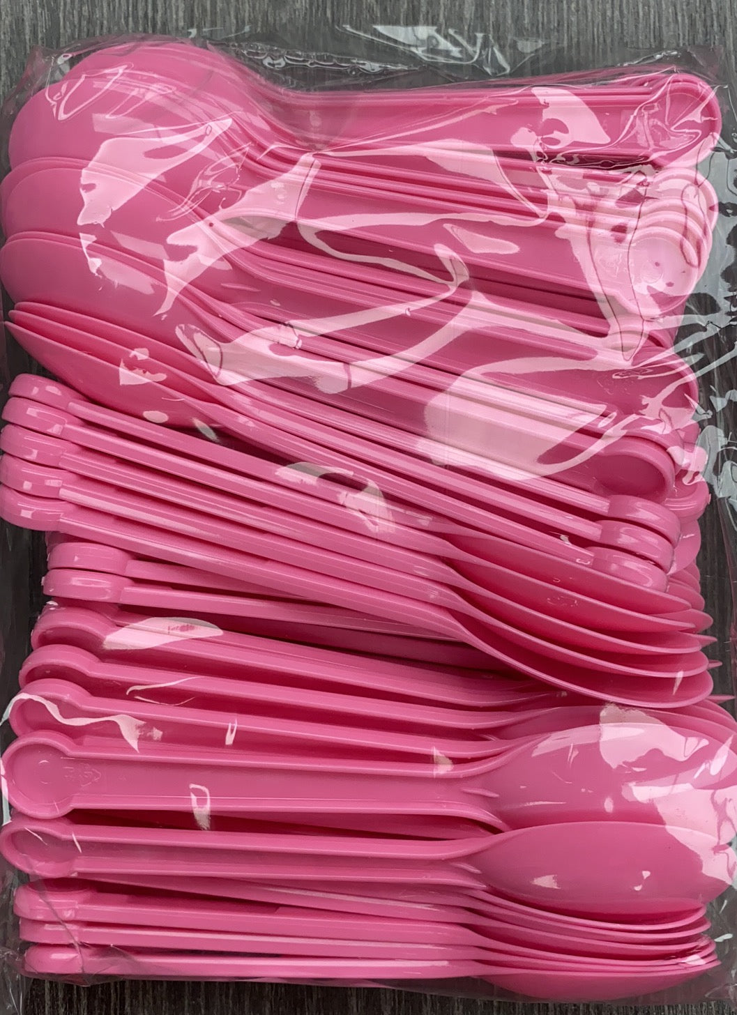 PS Spoon (Pink) 100pc x 20pkt (2000 Spoons) per Case - Item #99-9378