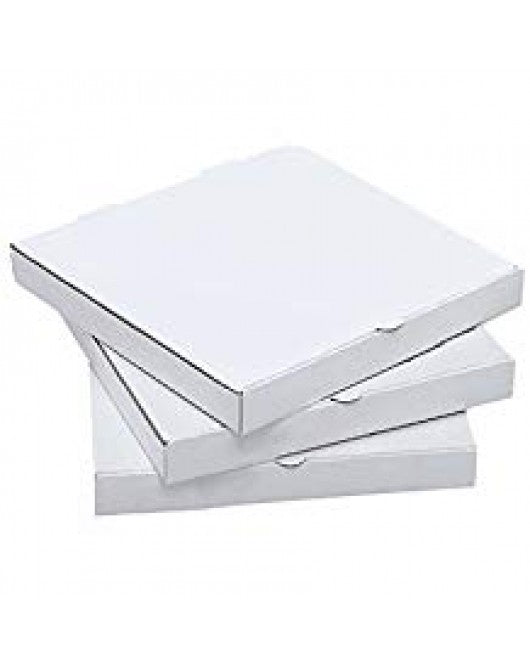 Box Pizza 12in.x12in.x2in. White B-Flute - 1 x 50 count - Atlantic - Packaging and Accessories - Restaurant Supplies and Equipment - Canadian Distribution