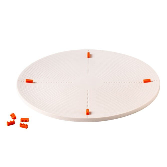 Electric Turntable with Silicone Plate, 28 cm - Canadian Distribution - Ships Free Within Canada on Orders Above CAD $199