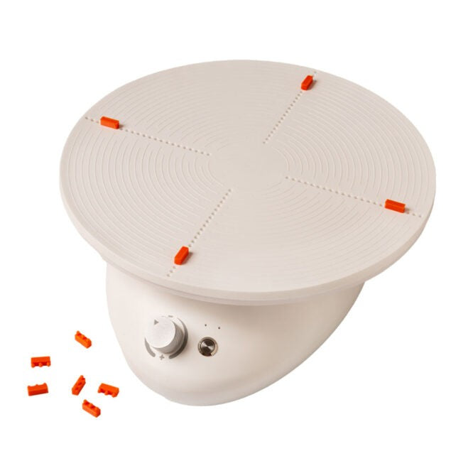 Electric Turntable with Silicone Plate, 28 cm - Canadian Distribution - Ships Free Within Canada on Orders Above CAD $199