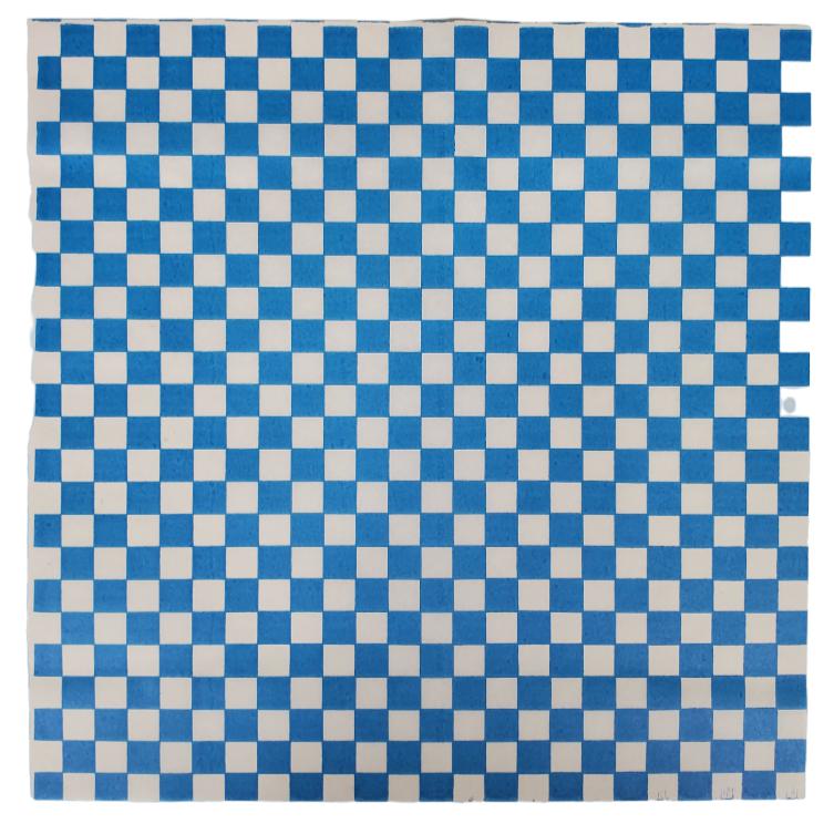 XC - Checkered Sheets - Blue - 14"x14" - 172062