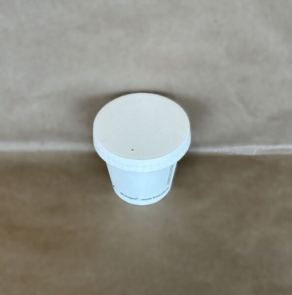 Paper Portion Cup Lid 2&4oz 62mm Vented 1000cs - Disposable Take Away Food Packaging - Canadian Distribution