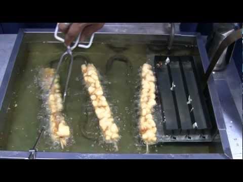 How To make Funnel Swirls - Funnel Cakes On A Stick - Instructional Youtube Video