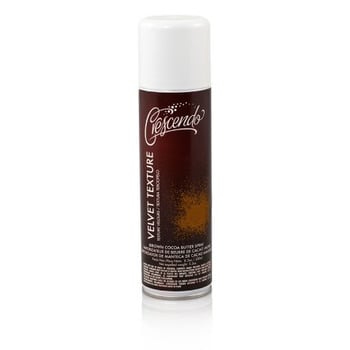 Brown Cocoa Butter Velvet Coloring Spray - 12 x 250 mL Case - CW Canada - Canadian Distribution