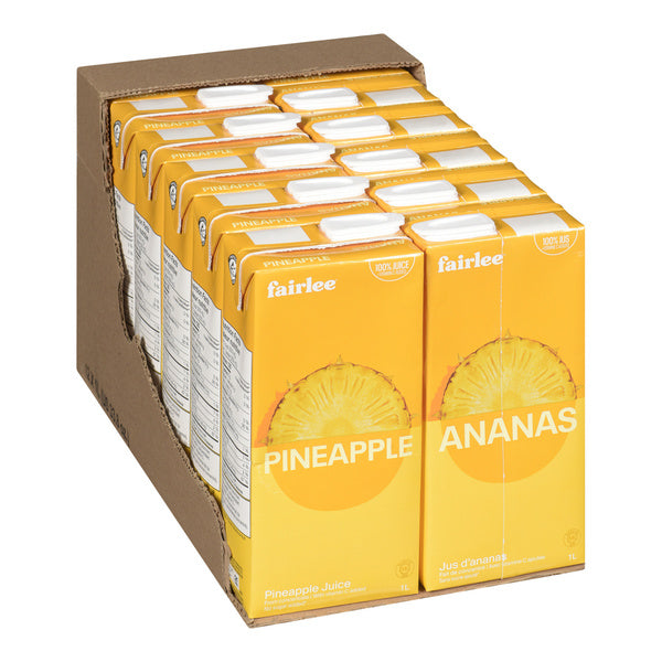Juice Pineapple Fairlee - Fairlee Juices - 12 x 1 L - Restaurant and Foodservice Ingredients - Canadian Distribution - Ships Free Within Canada on Orders Above CAD $199