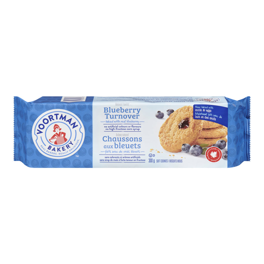 Turnover Blueberry Soft - 12 x 300 g - Voortman - Restaurant and Foodservice Ingredients - Canadian Distribution