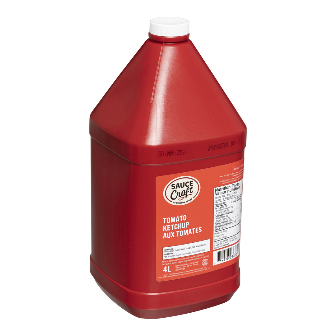 Sauce Ketchup - 4 x 4 L - Sauccft - Restaurant and Foodservice Ingredients - Canadian Distribution