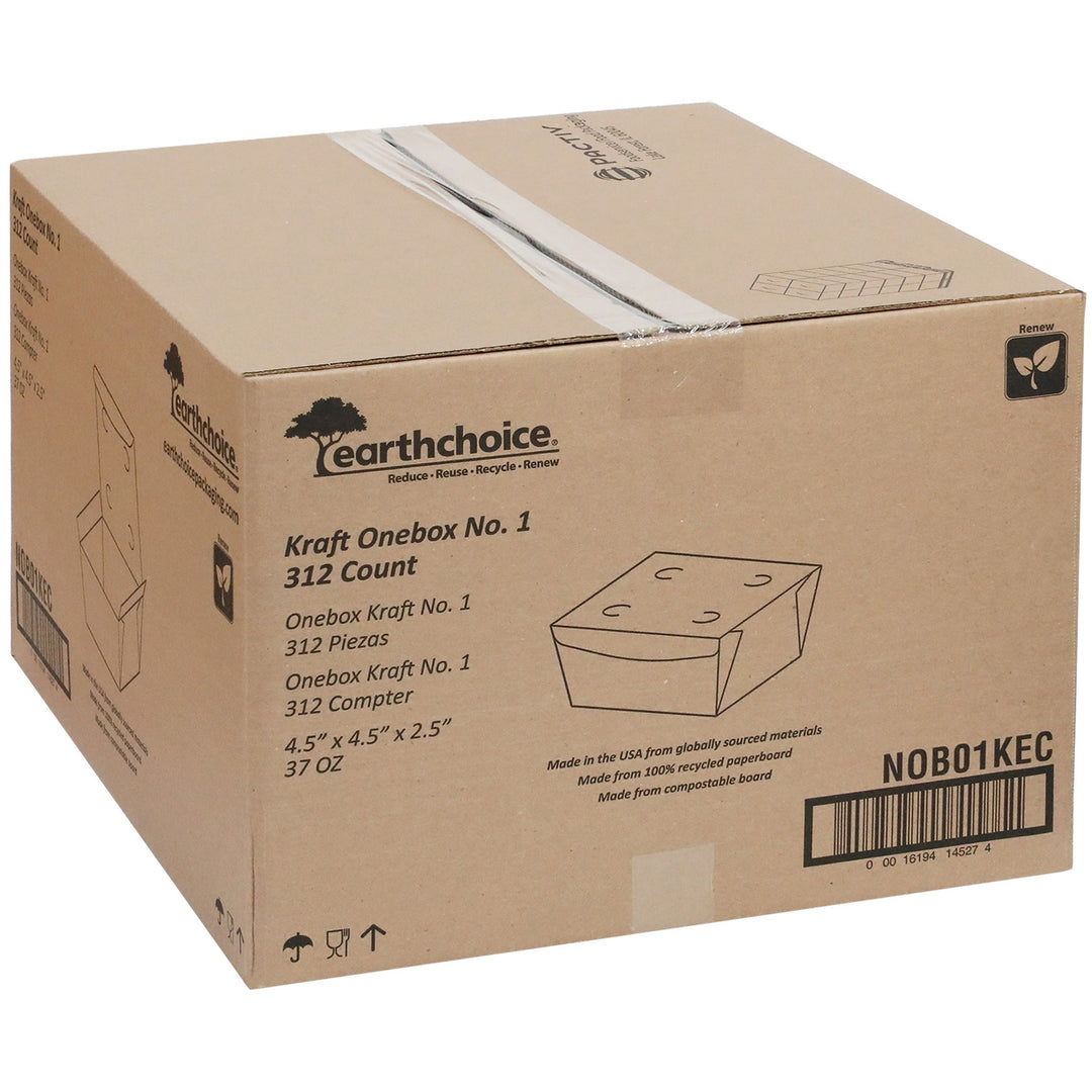 Container Paper 1 Kraft 4.5 x 4.5 - 6 x 52 count - Earth Choice - Packaging and Accessories - Restaurant Supplies and Equipment - Canadian Distribution