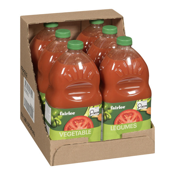 Juice Tomato Vegetable Cocktail - Fairlee Juices - 6 x 1.89 L - Restaurant and Foodservice Ingredients - Canadian Distribution - Ships Free Within Canada on Orders Above CAD $199