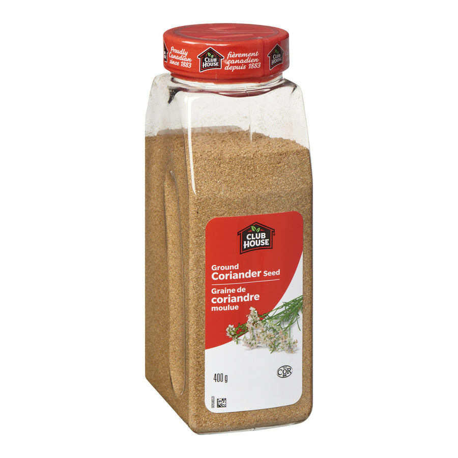 Spice Coriander Ground - 12 x 400 g (Case = 1 x 400 g) - Clubhouse - Restaurant and Foodservice Ingredients - Canadian Distribution