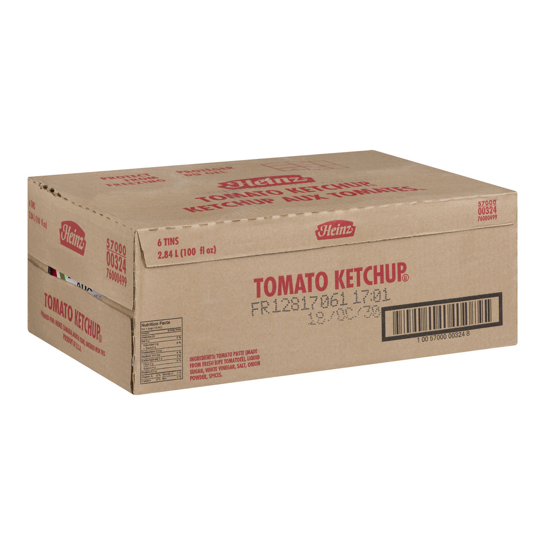 Ketchup Standard - 6 x 2,84 L - Heinz - Ingrédients pour restaurants et services de restauration - Distribution canadienne