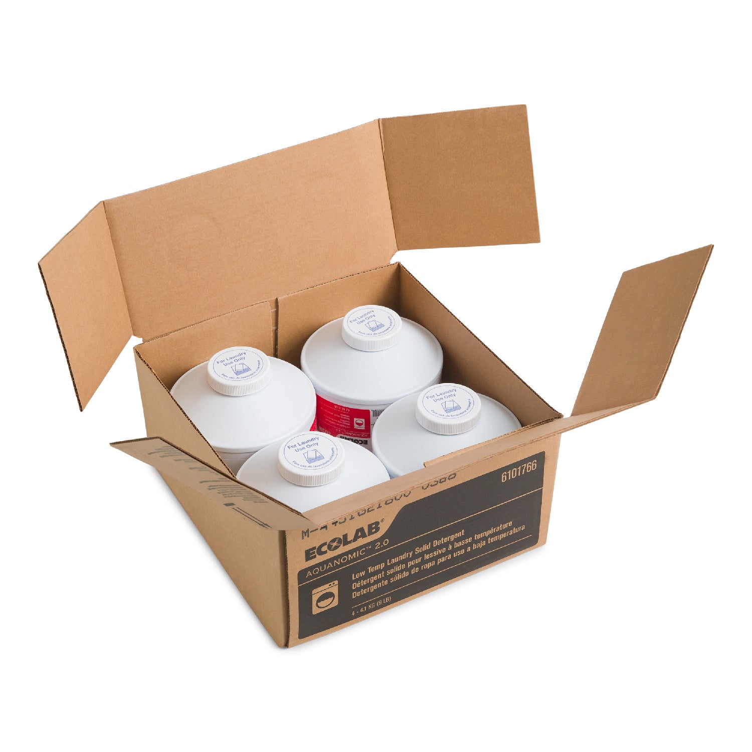 Detergent Laundry Solid AQN2 - 4 x 9 lb - Ecolab - Packaging and