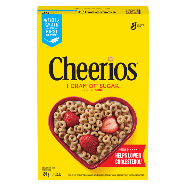 Cereal Cheerio Yellow Box - 14 x 350 g - General Mills - Restaurant and Foodservice Ingredients - Canadian Distribution