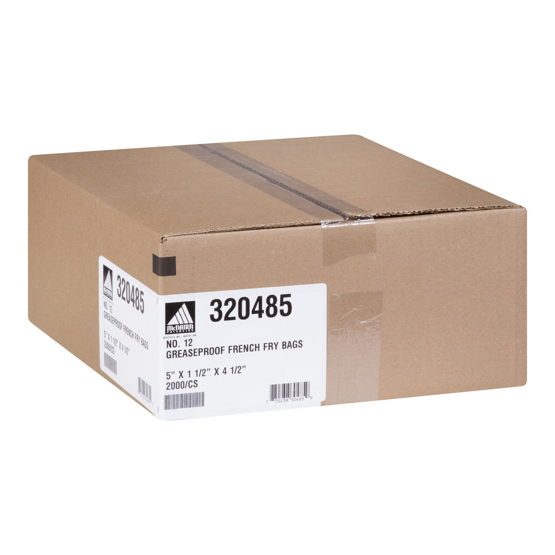 Bag Paper French Fries 5 x 1.5 x 4.5 - 1 x 2000 count - Mcnairn Packagi - Packaging and Accessories - Restaurant Supplies and Equipment - Canadian Distribution