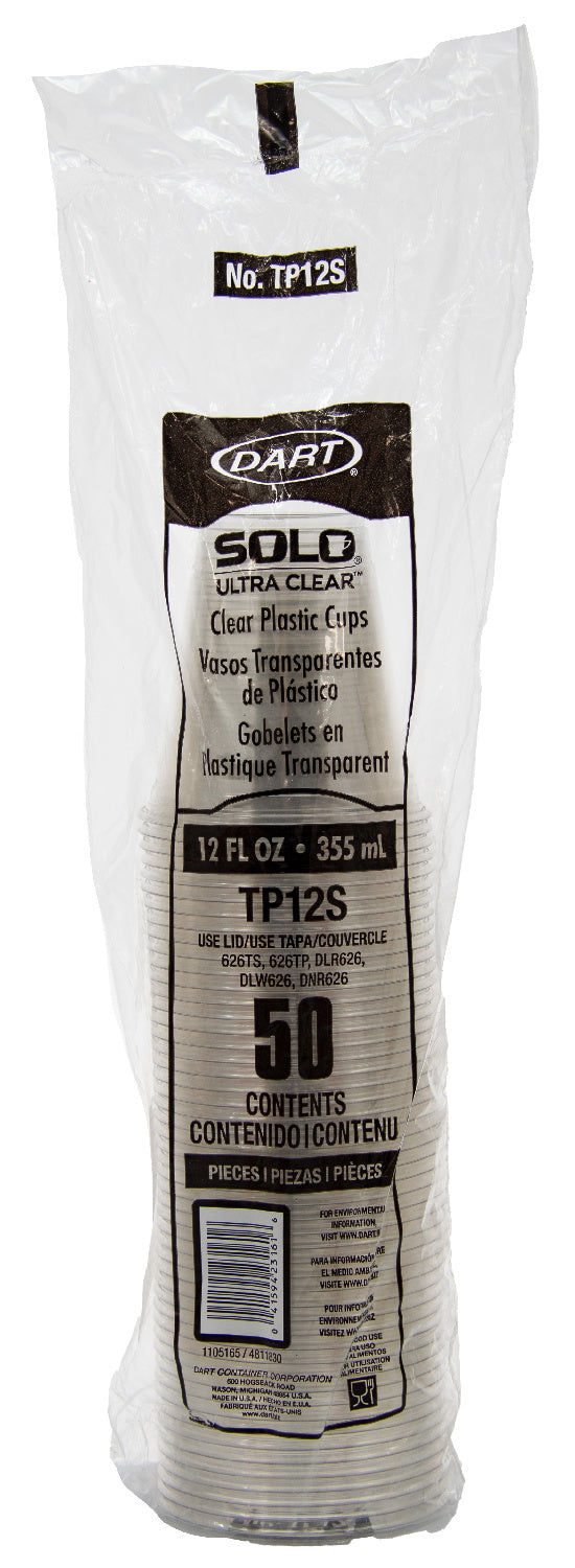 Cup Plastic Clear 12 oz. Squat - 20 x 50 count - Dart Container - Packaging and Accessories - Restaurant Supplies and Equipment - Canadian Distribution