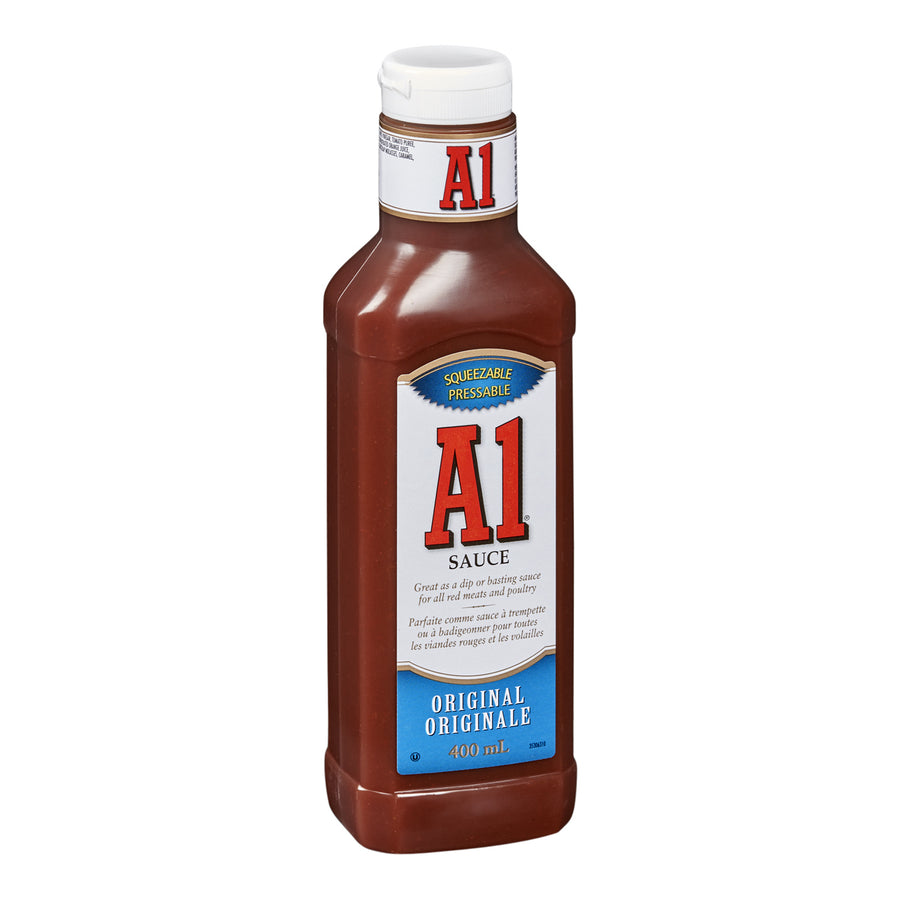 Sauce Original A1 Squeeze - 12 x 400 mL - A.1. Steak Sauc - Restaurant and Foodservice Ingredients - Canadian Distribution