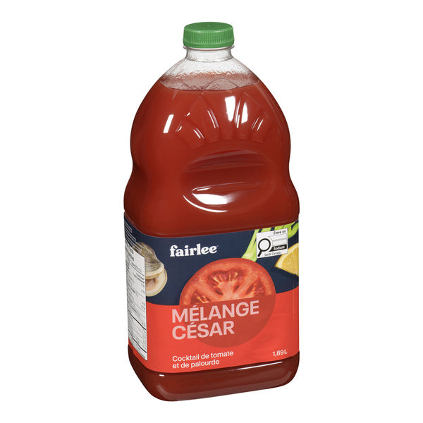 Juice Natural Caesar Mix Tomato - Fairlee Juices - 6 x 1.89 L - Restaurant and Foodservice Ingredients - Canadian Distribution - Ships Free Within Canada on Orders Above CAD $199