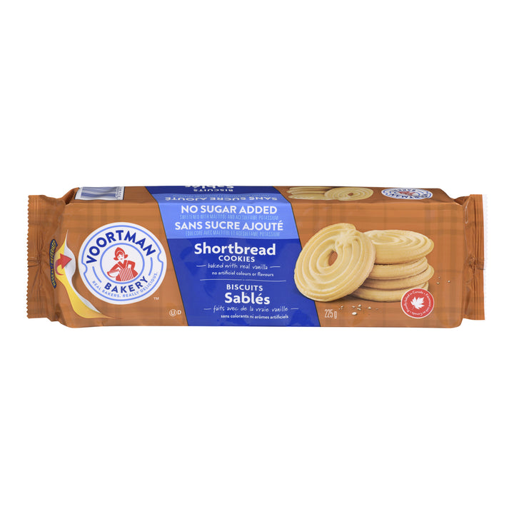 Cookie Shortbread Swirl No Sugar - 12 x 225 g - Voortman - Restaurant and Foodservice Ingredients - Canadian Distribution