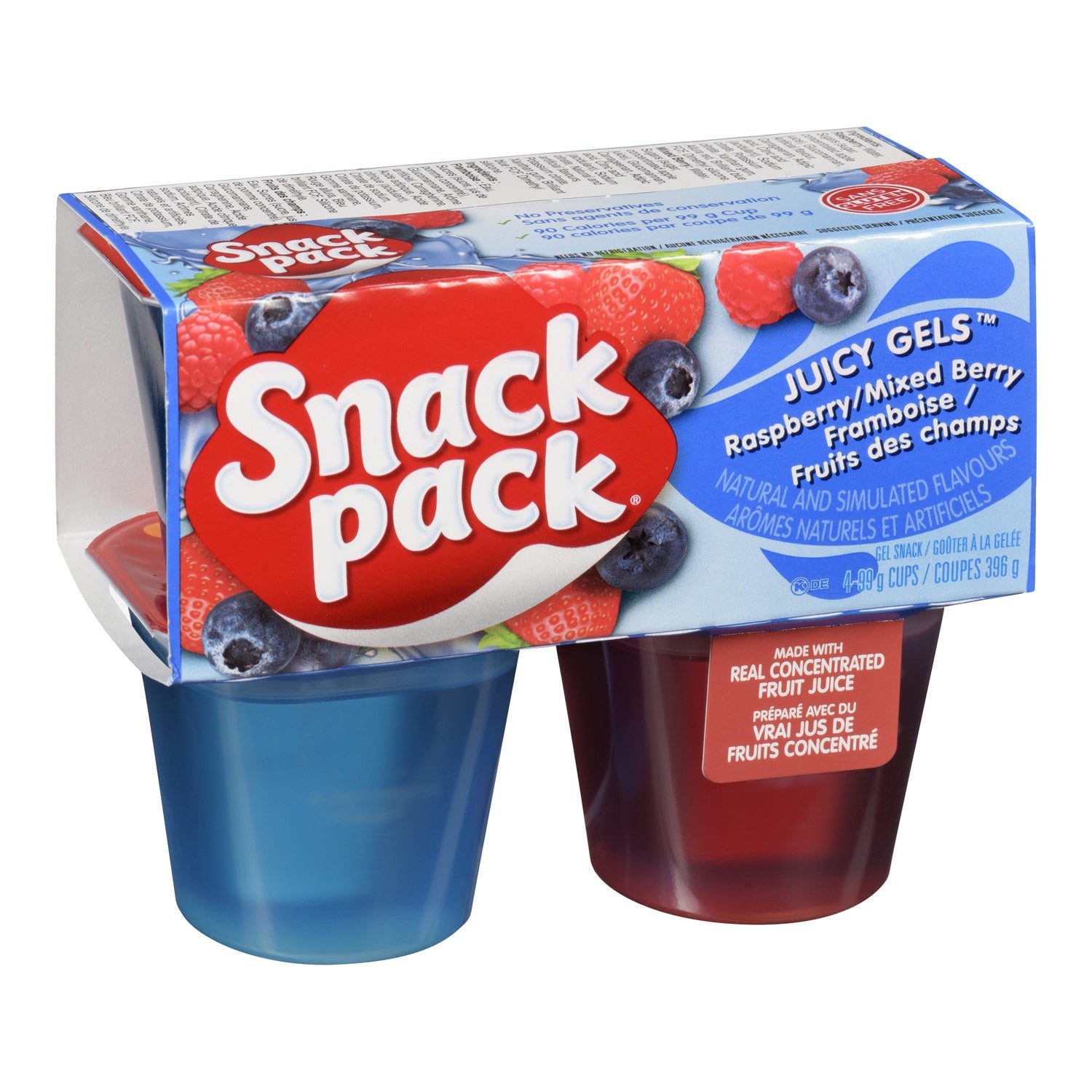 Gelatin Raspberry Miniberry Juicy Gel - 48 x 99 g - Hunt Wesson - Baki ...