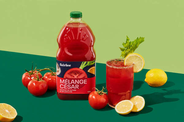Juice Natural Caesar Mix Tomato - Fairlee Juices - 6 x 1.89 L - Restaurant and Foodservice Ingredients - Canadian Distribution - Ships Free Within Canada on Orders Above CAD $199