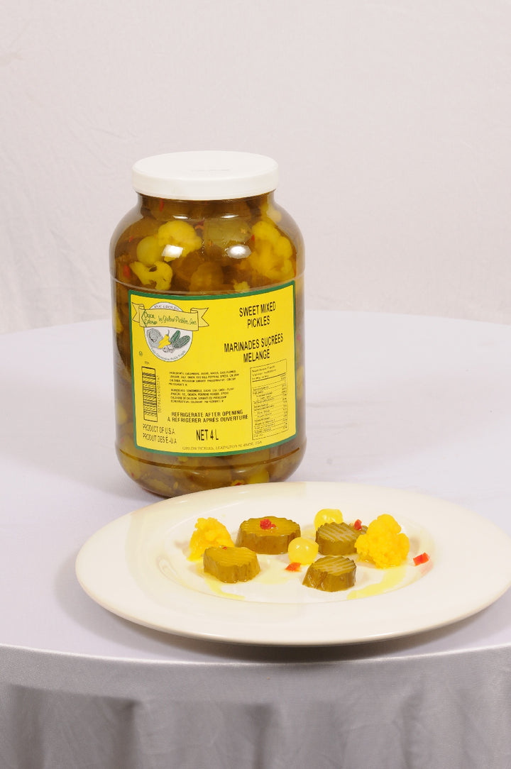 Pickle Sweet Mixed - 2 x 4 L - Cool Crisp - Restaurant and Foodservice Ingredients - Canadian Distribution