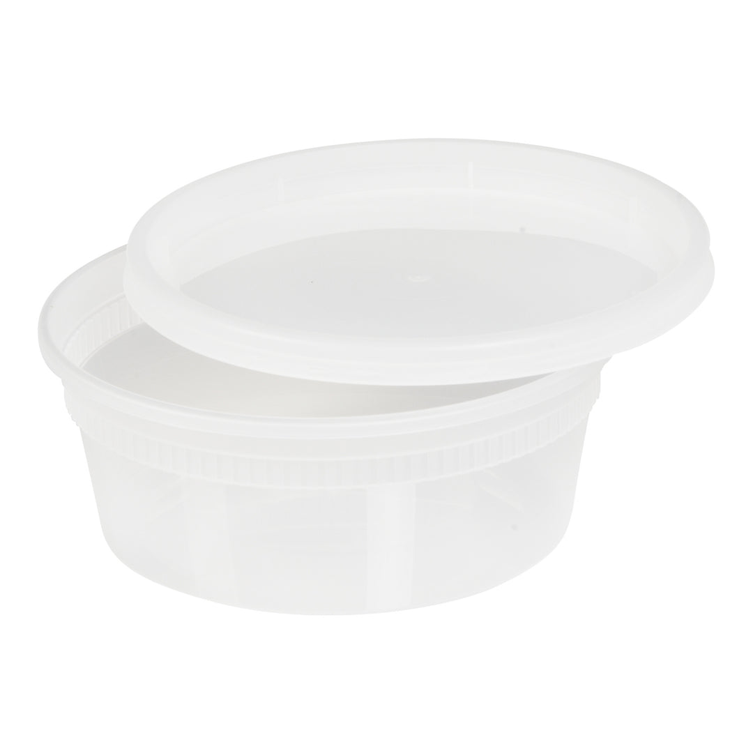 Container Plastic Deli Translucent With Lid - 240 x 8 oz - Delitainer - Packaging and Accessories - Restaurant Supplies and Equipment - Canadian Distribution