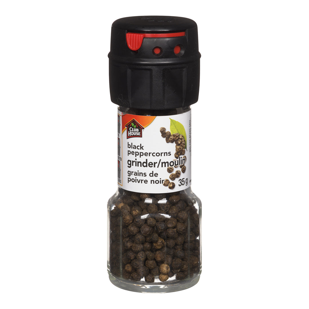 Spice Peppercorn Black Grinder - 36 x 35 g - Clubhouse - Restaurant and Foodservice Ingredients - Canadian Distribution