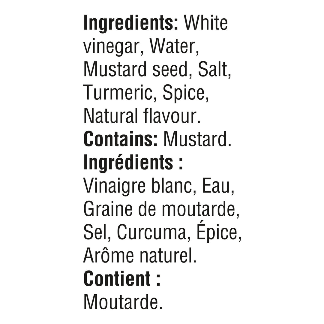 Bouteille de moutarde jaune à l'envers - 24 x 375 mL - Heinz - Ingrédients pour restaurants et services de restauration - Distribution canadienne