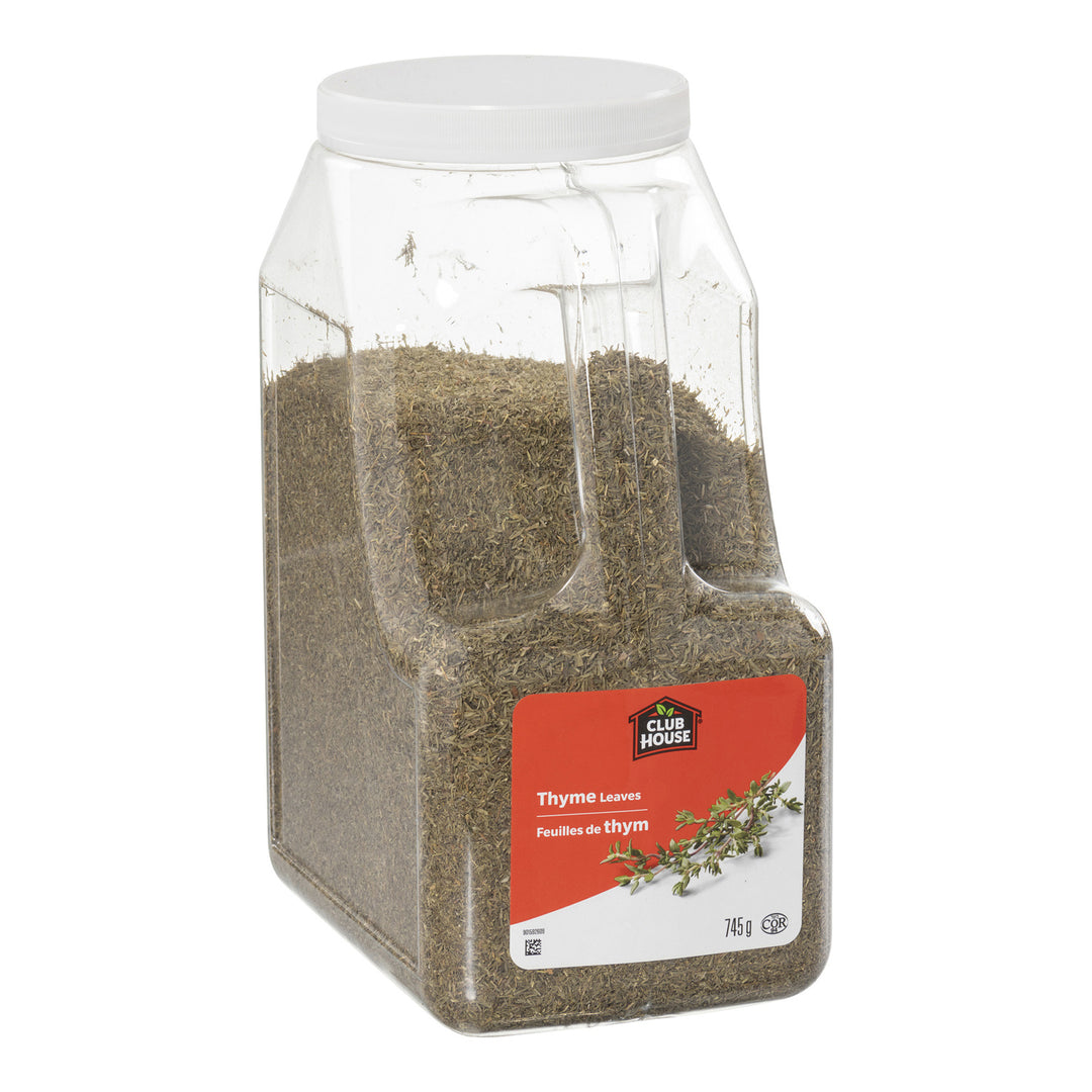 Spice Thyme Leaves - 1 x 745 g - Clubhouse - Restaurant and Foodservice Ingredients - Canadian Distribution