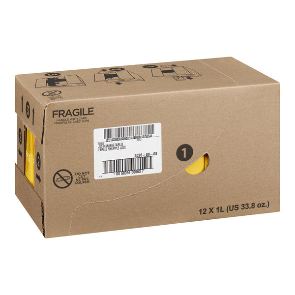 Juice Pineapple Fairlee - Fairlee Juices - 12 x 1 L - Restaurant and Foodservice Ingredients - Canadian Distribution - Ships Free Within Canada on Orders Above CAD $199