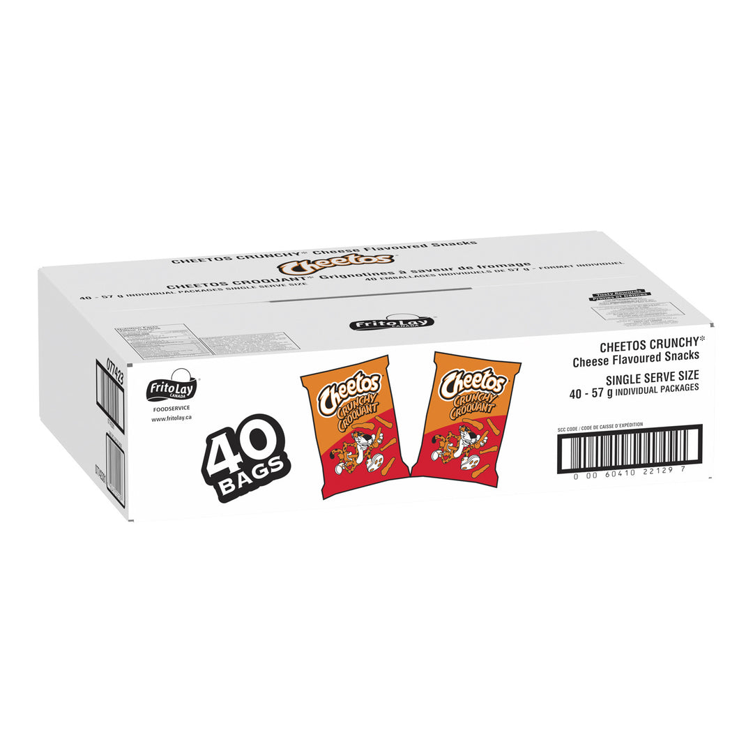 Chip Cheetos Crunchy 57 g. - 40 x 57 g - Cheetos - Restaurant and Foodservice Ingredients - Canadian Distribution