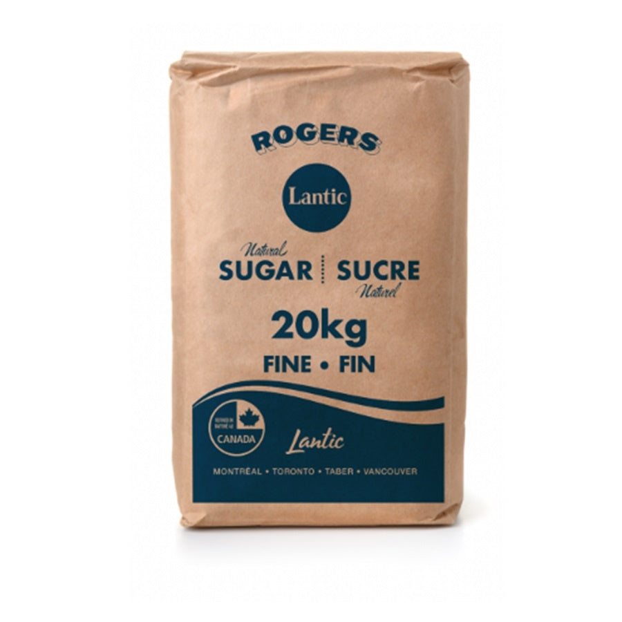 Sugar Granulated Fine - 1 x 20 kg - Lantic Sugar Lt - Restaurant and Foodservice Ingredients - Canadian Distribution